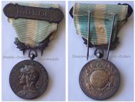 France WWI Colonial Medal with Clasp Maroc Intermediate Type 1913 1938 by Lemaire