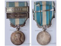 France Colonial Medal with Clasps Coree Korea & Extreme Orient Far East Unifacial Type by Mourgeon Korean War 1950 1953