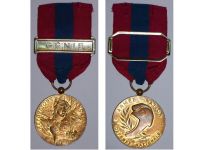 France National Defense Medal 1982 Bronze Class with Bar Engineers