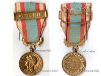 France North Africa Medal for Security and Order Operations with Clasp Algerie Gilt 2nd Type by the Paris Mint