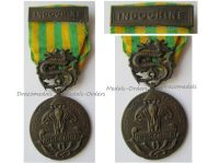 France Indochina War Medal 1945 1953 with Bar Indochine Locally Made Type