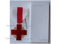 France Red Cross Medal of Recompense Gold Class 2nd Type 1st Form 1950 Boxed
