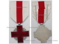 France Red Cross Medal of Recompense Silver Class 2nd Type 2nd Form 1950