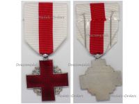 France Red Cross Medal Recompense Silver Class 2nd Type 2nd Form 1950
