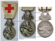 France SB Red Cross Medal of the French Association for Aiding the Wounded Military 1864 1866 Silver Type Numbered