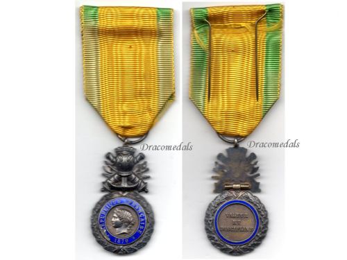 France WWI Military Medal Valor & Discipline 1870 7th type 1910 1951 by Chobillon 