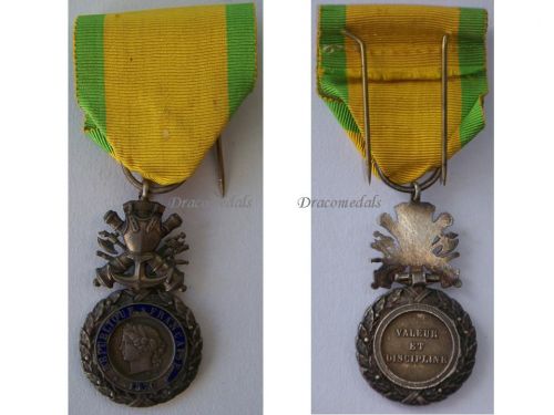 France WWI Military Medal Valor & Discipline 1870 7th Type 1910 1951 by Chobillon 