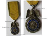 France Military Medal Valor & Discipline Emperor Louis Napoleon 2nd Type 1852 1870 LARGE MINI