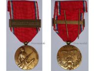 France WWI Verdun Medal by Augier 3rd Type with Clasp 21 Fevrier 1916