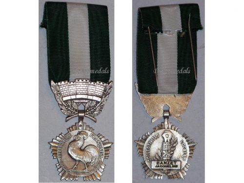 France Public Service Medal Decoration French Civil Award 1970 Female Attributed post WWII