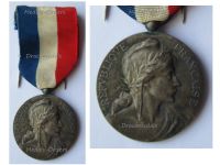 France WWI Merchant Navy Medal 1st Type in Silver by the Paris Mint Named to M. Baumard 1918