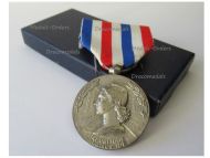 France Honor Medal of Railroads Silver Class 3rd Type Attributed to Female 1976 by the Paris Mint Boxed by Delande