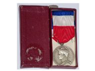France Trade Labor Silver Medal Civil 1959 Decoration French Award 20 years service 4th Republic boxed