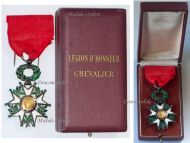 France WWI National Order of the Legion of Honor Knight's Cross French 3rd Republic 1870 1951 Lux Type with Eagle's Head Hallmark Boxed