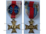 France Order Military Merit Officer's Cross in Gold (Silver Gilt) 1957 1963 by the Paris Mint & Delannoy