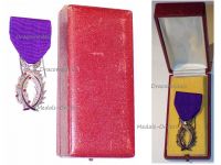 France WWI Order of the Academic Palms Knight's Badge Luxurious Type Boxed