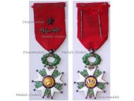 France WWI National Order of the Legion of Honor Knight's Cross French 3rd Republic 1870 1951 with Boar's Head Hallmark with Bronze Star and PoW Device Lux Type