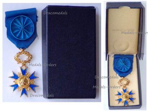 France National Order Merit Knight's Cross 5th Republic 1963 Boxed by the Paris Mint