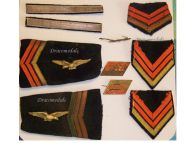 France WWII Free French Air Force Rank Insignia Set of Aviator Corporal Major 1940 1945
