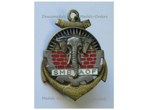 France Badge SMB AOF for the Colonial Support Troops in West Africa 1950 by Drago