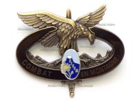 France CIECM Badge Alpine Troops Training Center 1990 by Drago