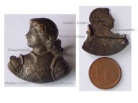 France WWI Patriotic Badge Joan of Arc Bust