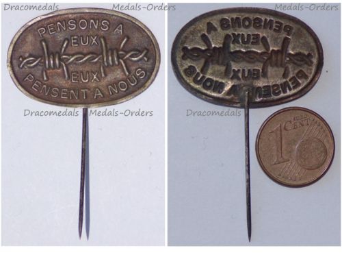 France WWII Prisoners of War Support Stickpin