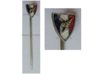 France WW2 Stickpin Badge Gaule Helmet, French Legion of Volunteers of the National Revolution 1940 1944 Vichy Government