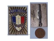 France WWI WWII Souvenir Francaise Flag Bearer Badge French Remembrance by Augis