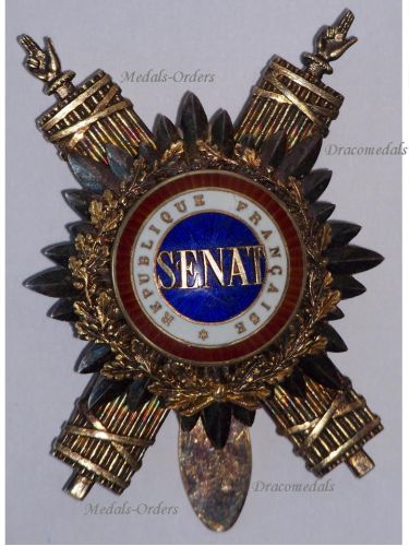 France WWI Senator Badge of the French Senate by Chobillon