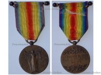 France WWI Victory Medal by Charles Laslo Unofficial Type 1 on Officer Bar