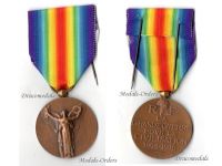 France WWI Victory Interallied Medal by Morlon Laslo Official Type