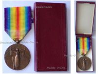 France WWI Victory Interallied Medal by Charles Laslo Unofficial Type 1 Boxed