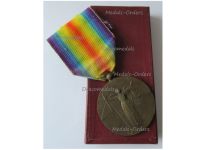 France WWI Victory Medal by Charles Laslo Unofficial Type 1 Boxed