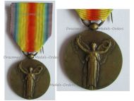 France WWI Victory Interallied Medal by Morlon Laslo Official Type