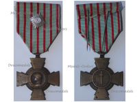 France WWI Combatant's Cross by the Paris Mint with WWII German NCO Rank Pip for Shoulder Board