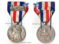 France Honor Medal of Railroads Silver Class 1st Type Attributed 1929 by the Paris Mint