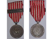 France WWII Italian Campaign Medal 1943 1945 with Clasp Italie (Italy) by Del Benard