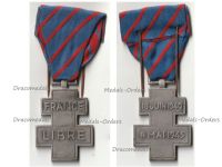 France Libre WWII Free French Volunteers Commemorative War Cross 1939 1945 by the Paris Mint