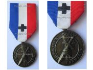 France WWI WWII Medal of the Souvenir Francaise Organization for the Preservation of Military Cemeteries & Monuments