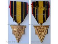 France WWII Belgian Campaign Commemorative Medal 1940