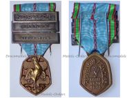 France WWII Commemorative Medal 1939 1945 with 3 Clasps (Norvege, Liberation, France) by the Paris Mint