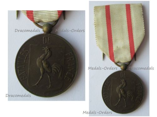 France WWI WWII Medal of Battles of France 1914 1918 1939 1945 by Arthus Bertrand