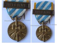 France WWII Deportation and Internment Medal with Internee Clasp by Arthus Bertrand & Paris Mint