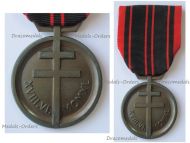 France WWII National Resistance Medal 1940 1945 3rd Type by the Paris Mint