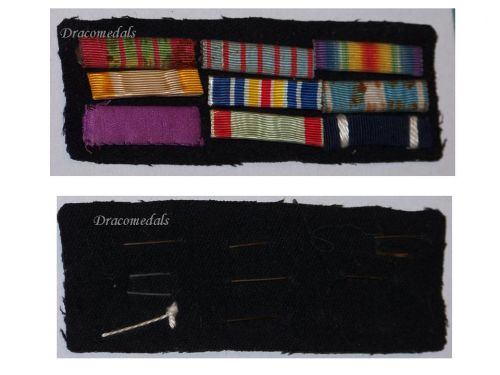 France WW1 War Cross Order Cambodia Colonial Wound Victory Military Medal Ribbon Bar WW2 French Decoration