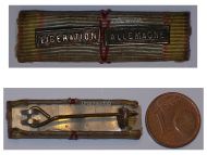 France WWII Ribbon Bar Commemorative Medal 1939 1945 Clasps Liberation Germany