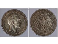 Germany Prussia 5 Mark 1907 A Silver Coin Kaiser Wilhelm II Berlin Mint