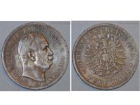 Germany Prussia 5 Mark 1875 B Silver Coin Kaiser Wilhelm I Hanover Mint