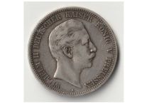 Germany Prussia 5 Mark 1895 A Silver Coin Kaiser Wilhelm II Berlin Mint